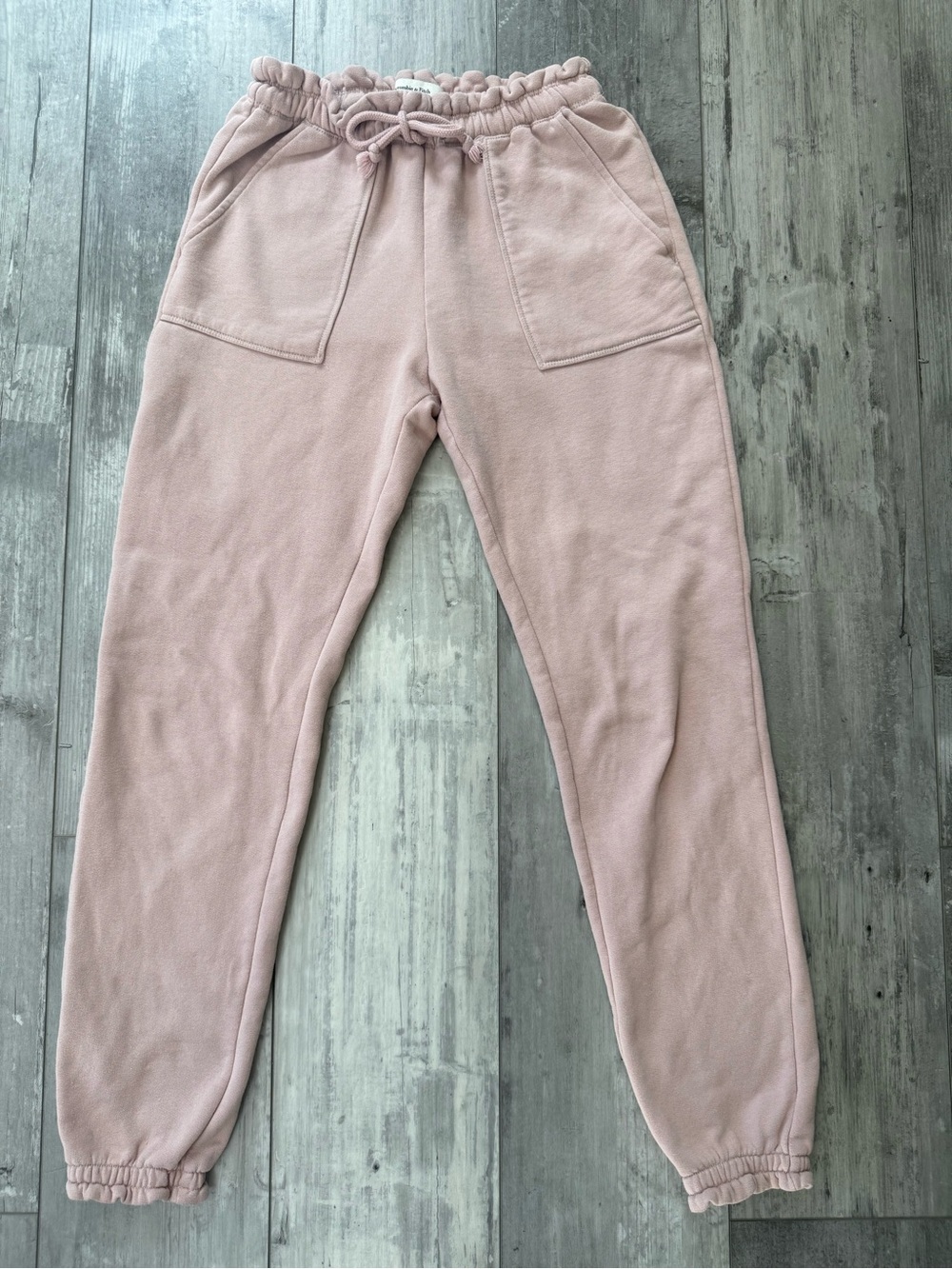 Abercrombie Soft A&F Blush Pink Ruffle Joggers Sweatpants XS